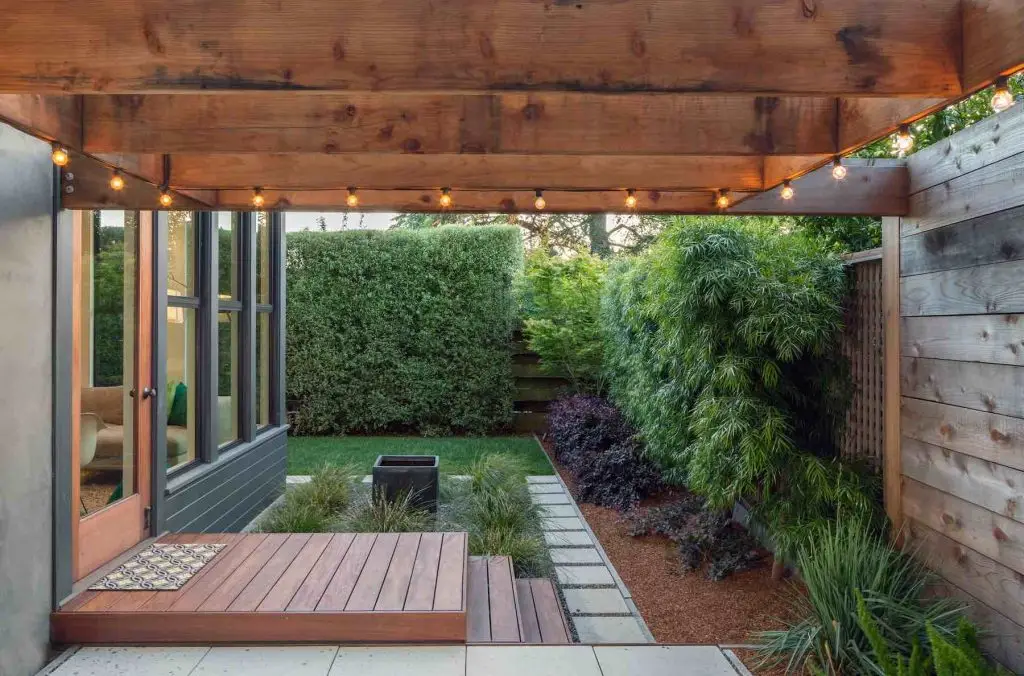 Completed garden and pathway installation by Visionary Outdoor Solutions